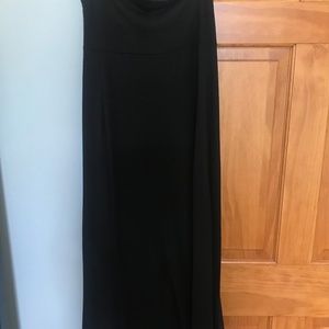 Black Lily Rose Maxi Skirt
